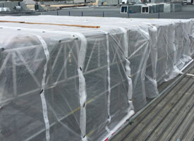 Temporary roof structure Scaffolding Project Perkins Belmont Forum